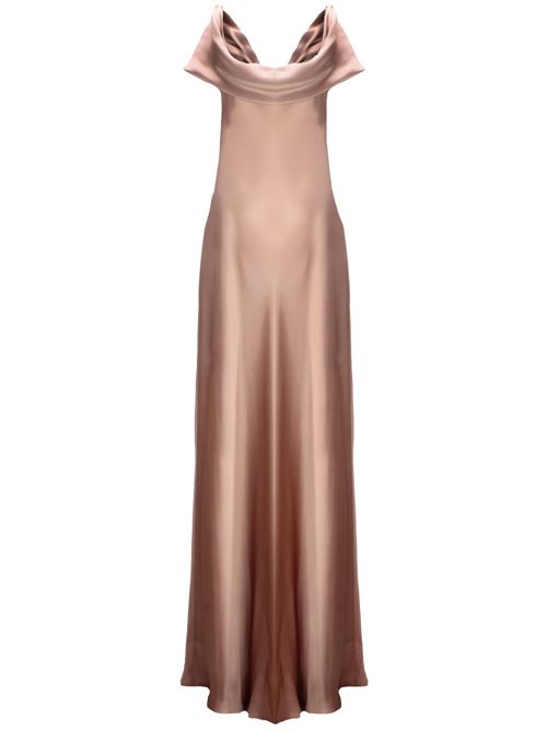 Bronze-tone satin finish woman dress Alberta Ferretti | AF044901190169